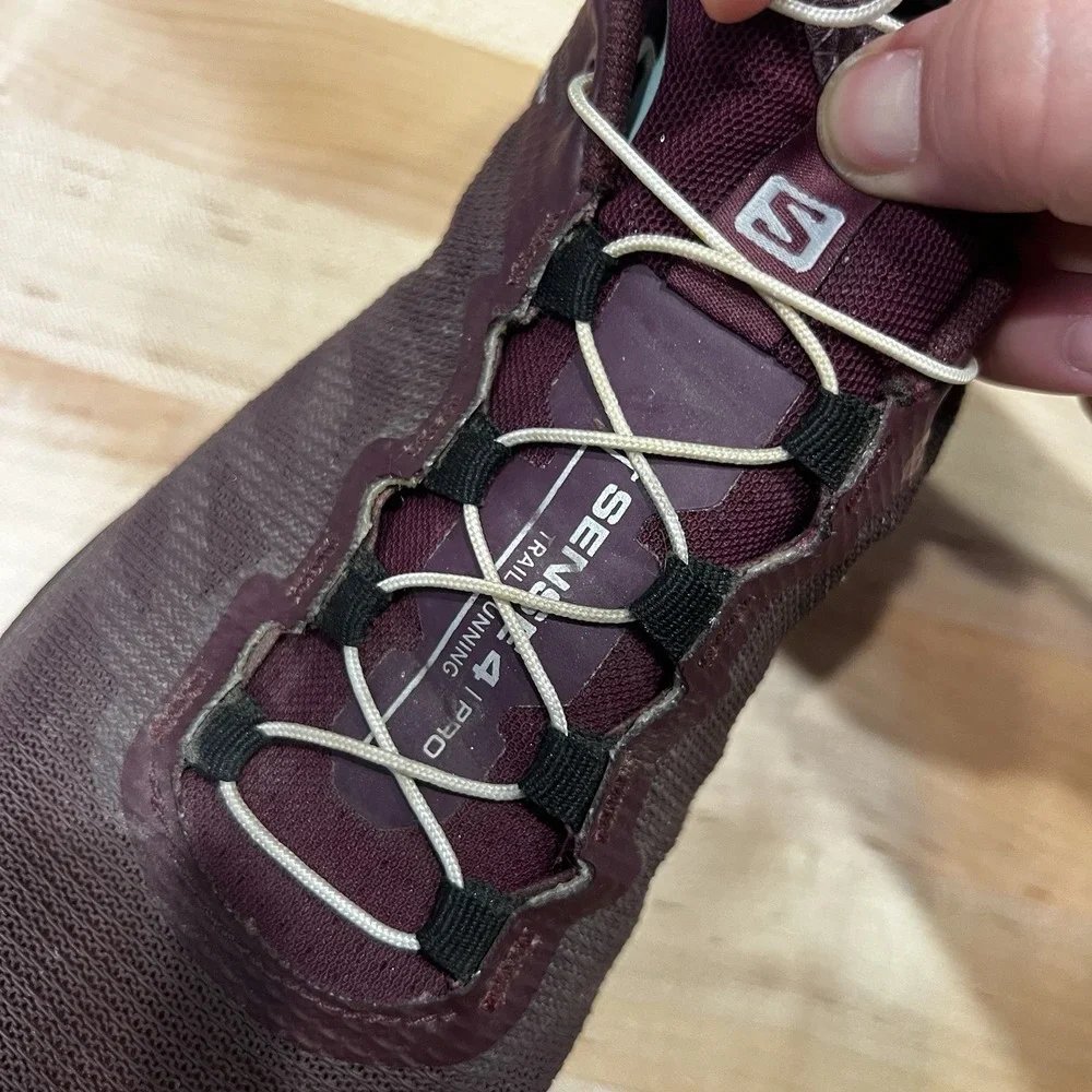 Salomon Sense 4 Pro Shoes Women's Size 7 Purple Plum Trail Running